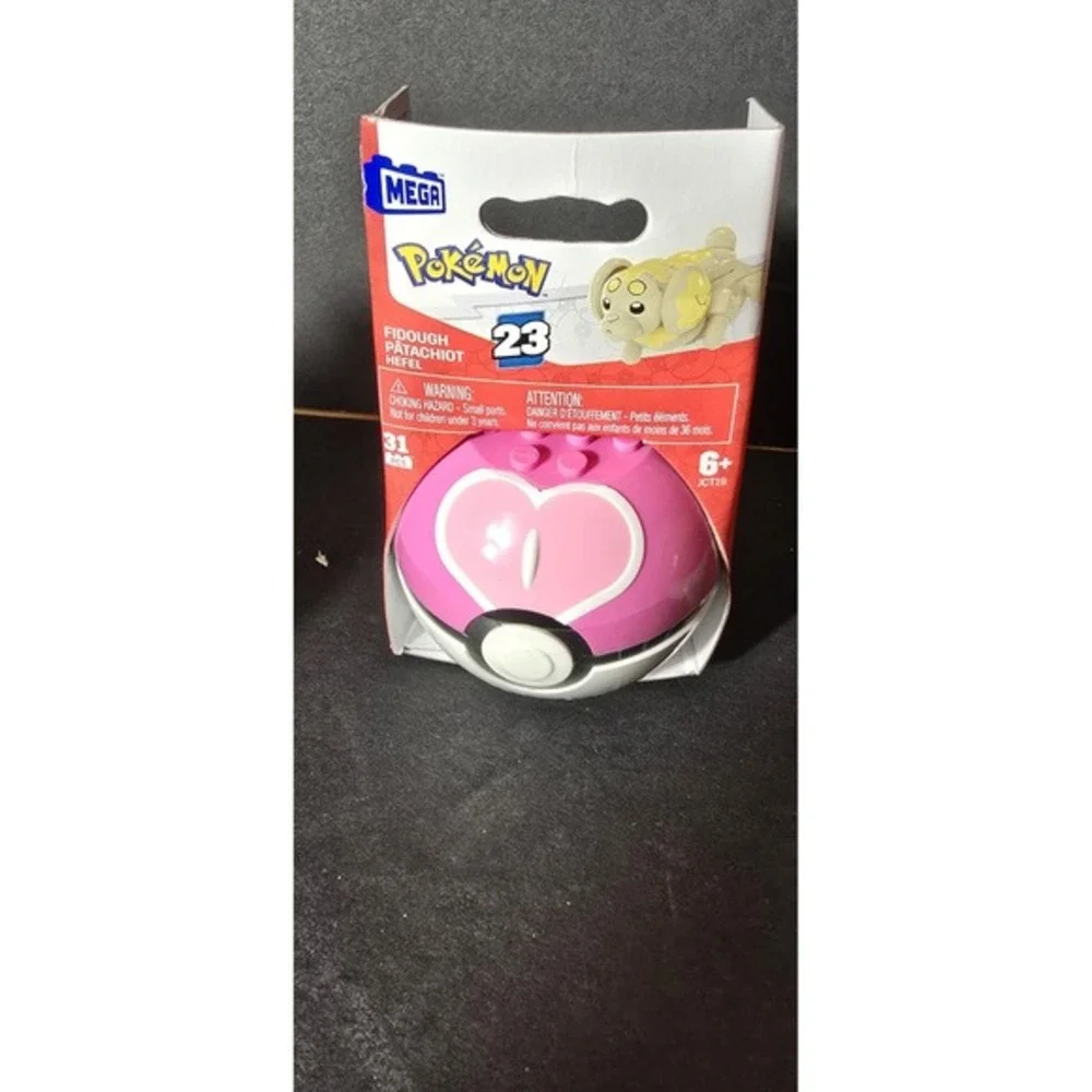 Mega Pokémon Building Set, Lot Of 4, Teddiursa,Fidough,Chespin Iggybluff Ser. 20